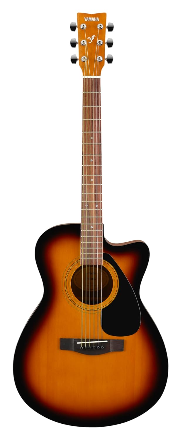 Yamaha FS80C Acoustic Guitar Right-Handed Tobacco Brown Sunburst 6 Steel Strings Spruce Body Rosewood Fretboard Rich Tone Durable Comfortable Playability