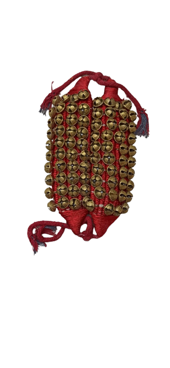 Professional Red 4 Line Ghungaroo Indian Classical Dance for Women Men