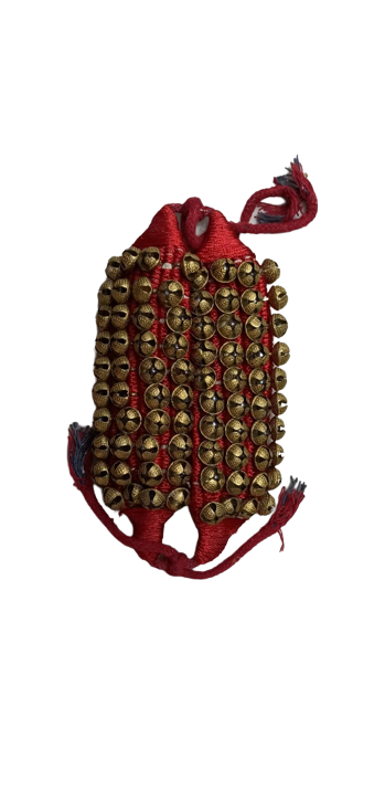 Professional Red 4 Line Ghungaroo Indian Classical Dance for Women Men