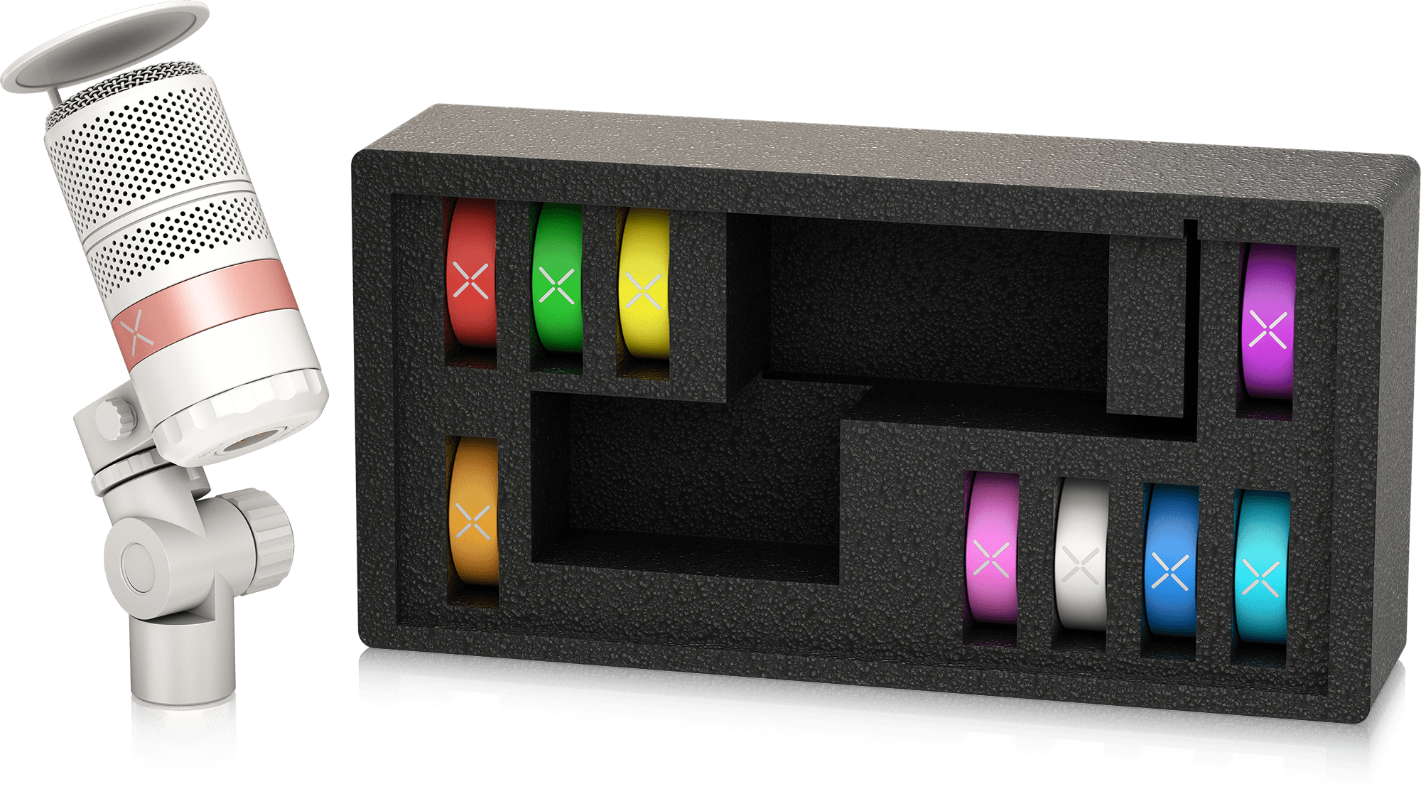 TC Helican GoXLR MIC-WH Dynamic Broadcast Microphone with Integrated Pop Filter