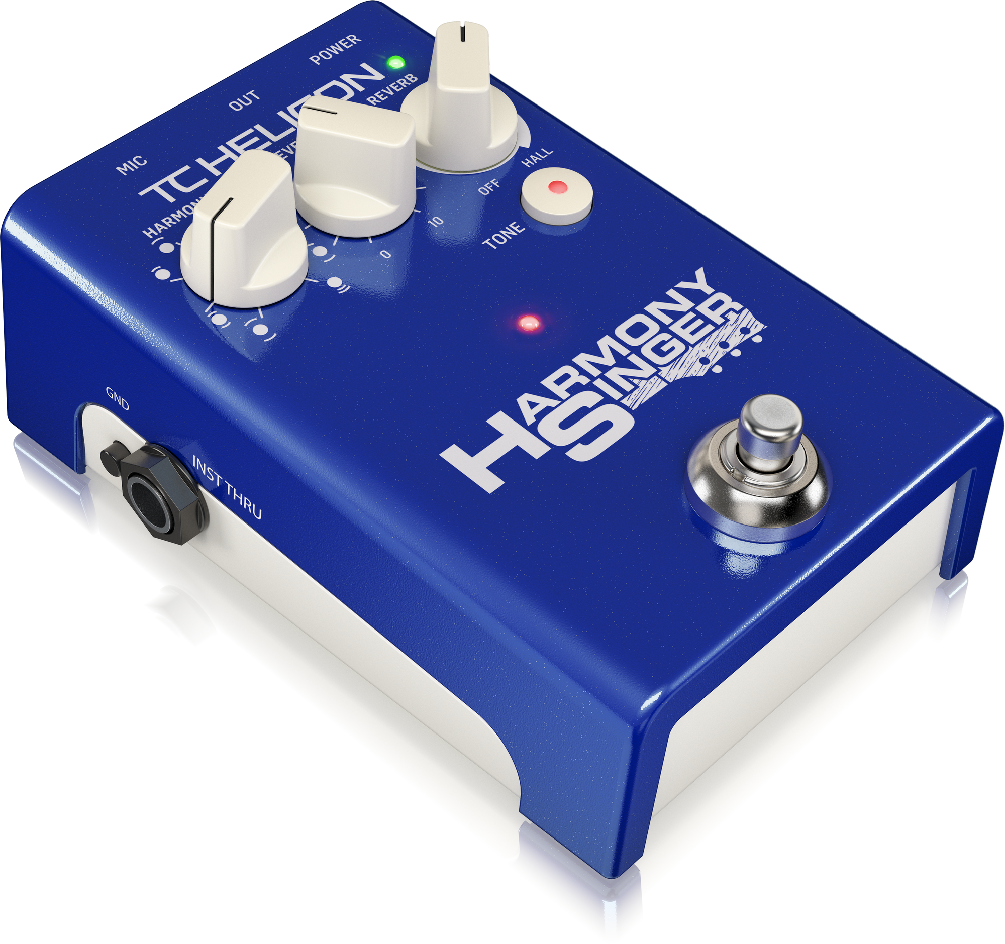 TC Helican HARMONY SINGER 2 Battery-Powered Vocal Effects Stompbox with Guitar-Controlled Harmony Reverb and Tone