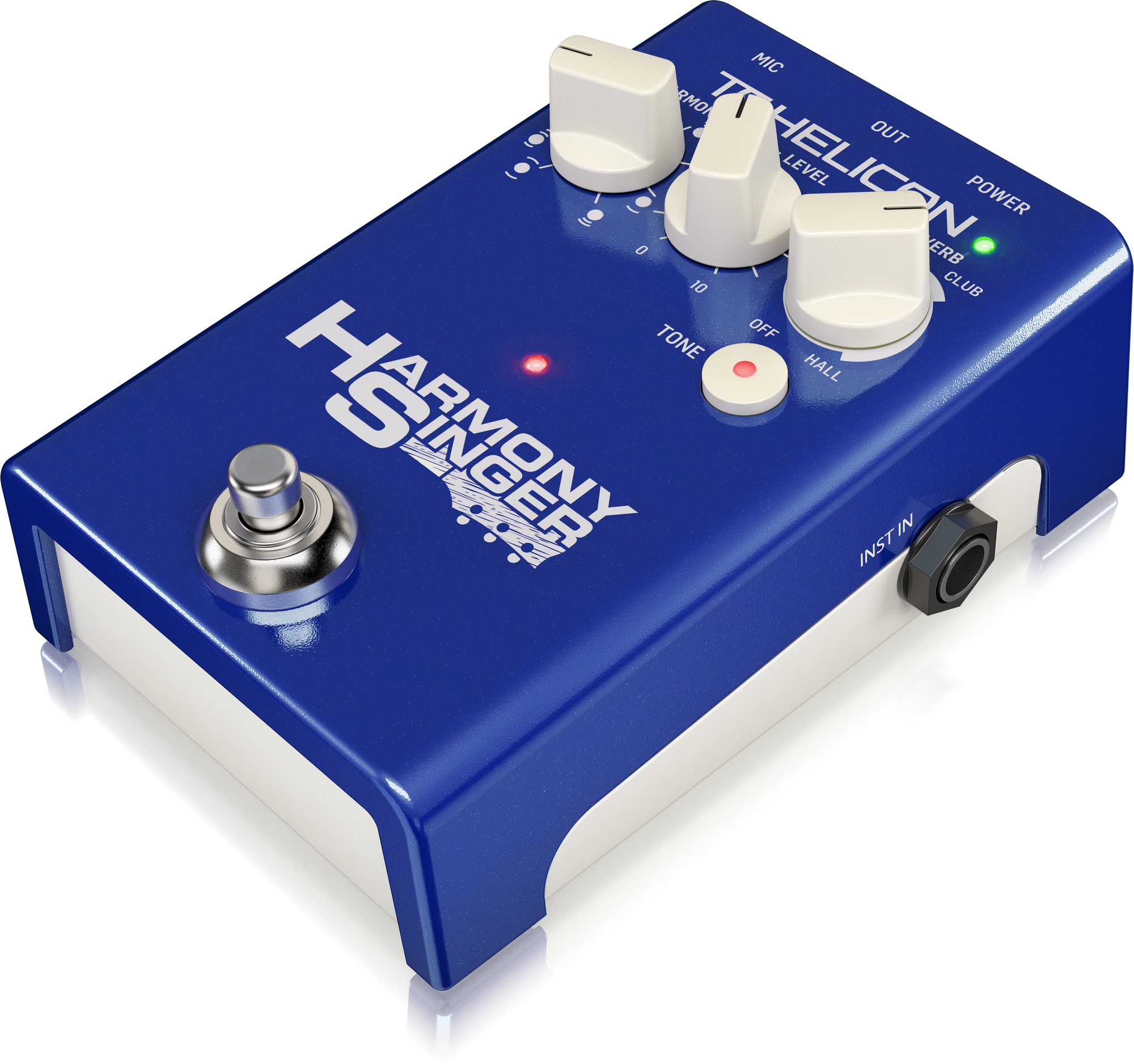 TC Helican HARMONY SINGER 2 Battery-Powered Vocal Effects Stompbox with Guitar-Controlled Harmony Reverb and Tone