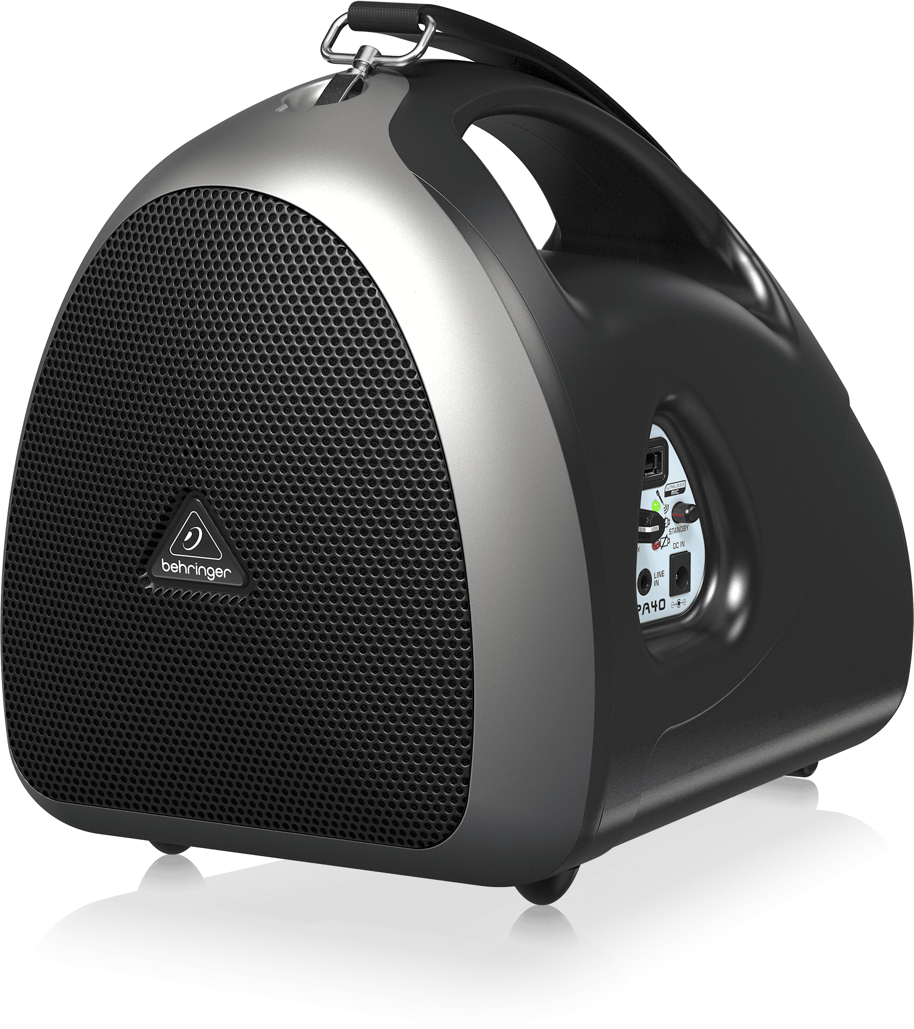 Behringer HPA40 40W Handheld PA System with Microphone Wireless Microphone Option and Rechargeable Battery