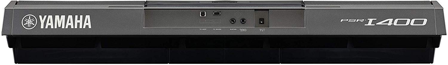 Yamaha keyboard PSR-I400 61-keys digital touch sensitive keyboard with red gig bag stand dust cover adapter combo pack