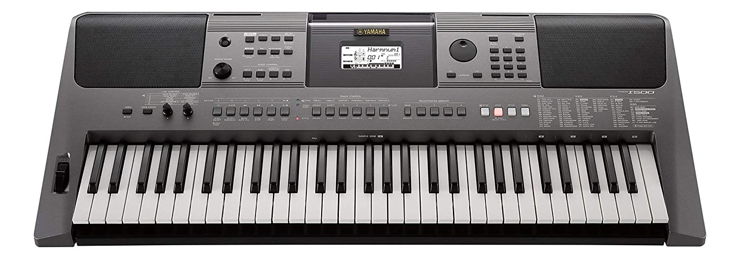 Yamaha PSR - I500 Digital Keyboard 61 Keys With Adapter   Black Cover Bag