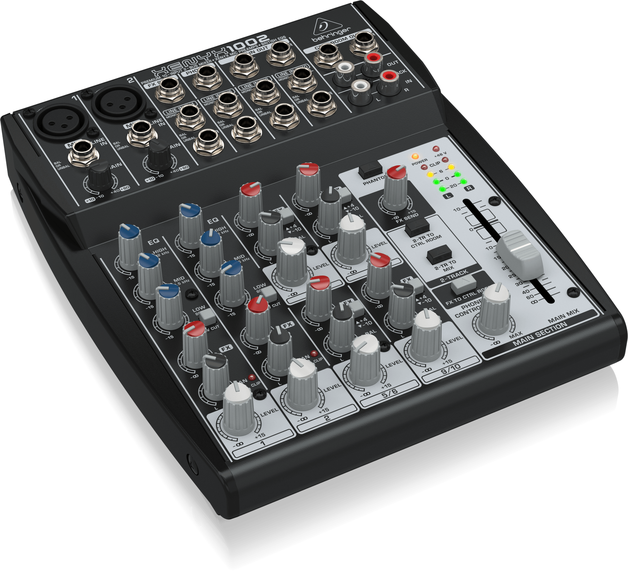 Behringer XENYX 1002 Premium 10-Input 2-Bus Mixer with XENYX Mic Preamps and British EQ