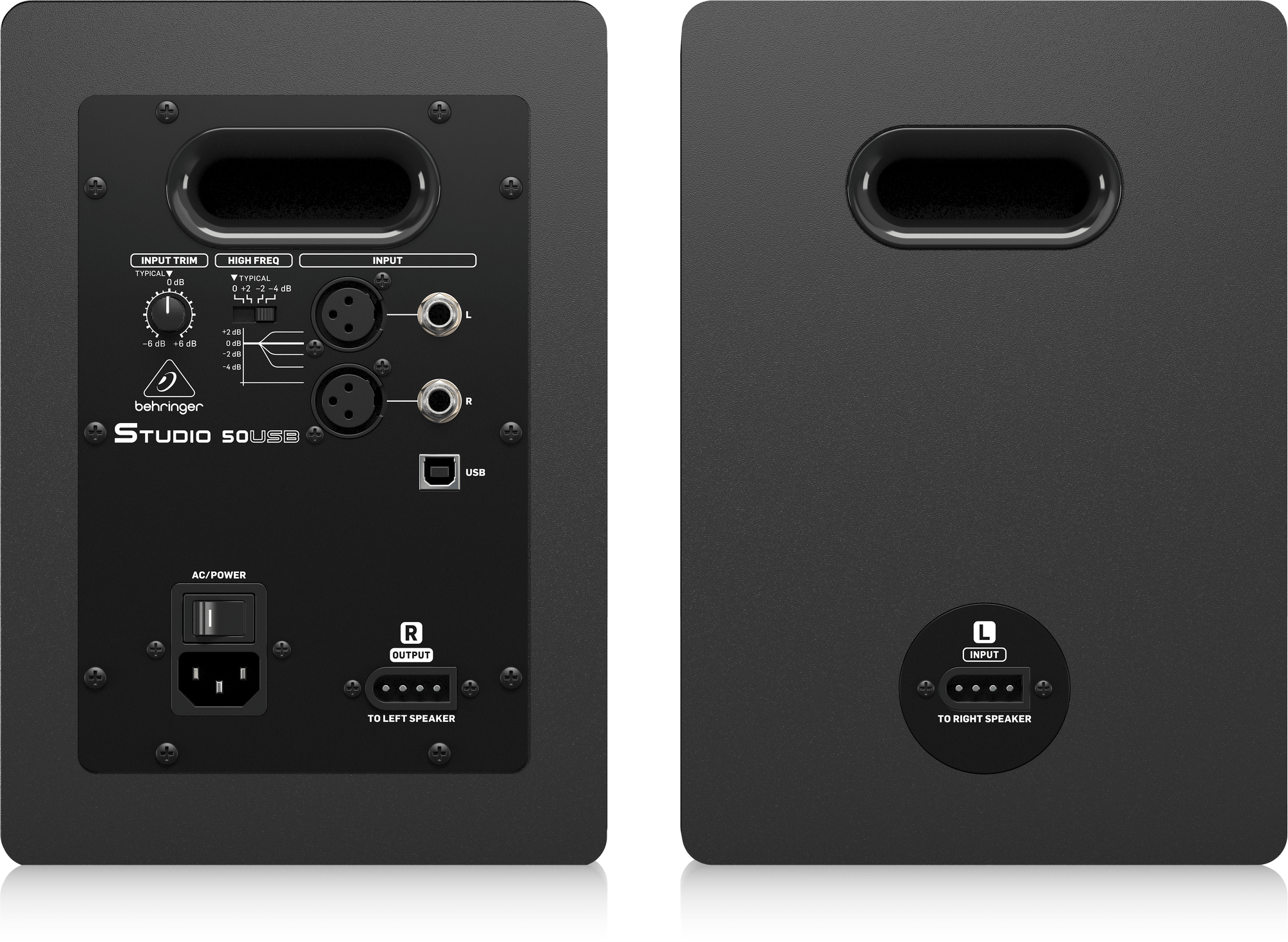Behringer STUDIO 50USB High-Resolution 150W Bi-Amplified Reference Studio Monitors with USB Input