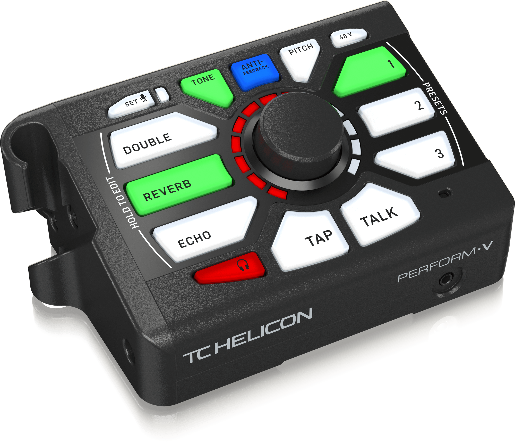 TC Helican PERFORM-V Ultimate Mic Stand-Mount Vocal Processor for Quick and Easy Studio-Quality Sound with Expandable Effects