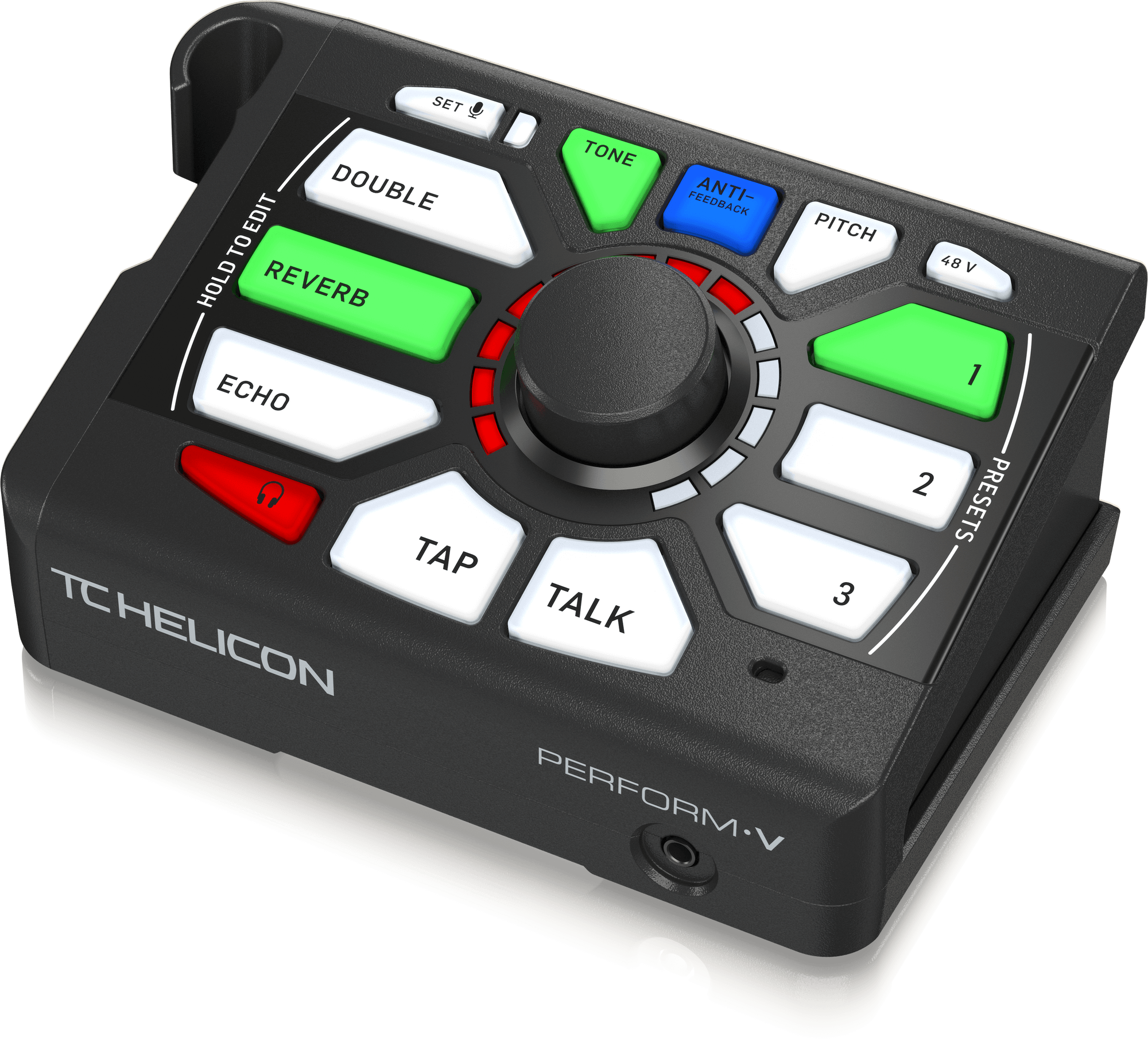 TC Helican PERFORM-V Ultimate Mic Stand-Mount Vocal Processor for Quick and Easy Studio-Quality Sound with Expandable Effects