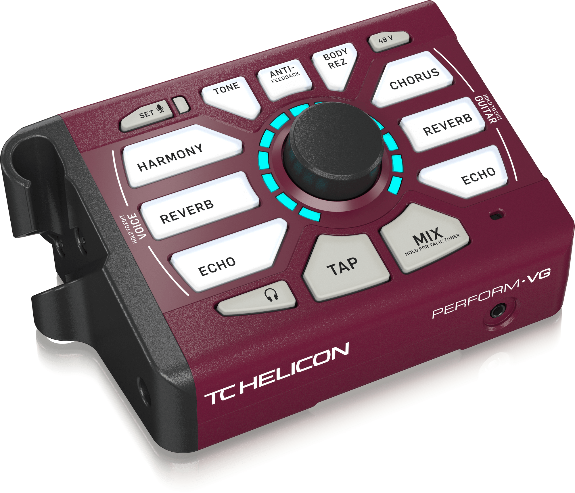TC Helican PERFORM-VG Ultra-Simple Mic-Stand Mount Vocal and Acoustic Guitar Processor for Solo and Duo Performers