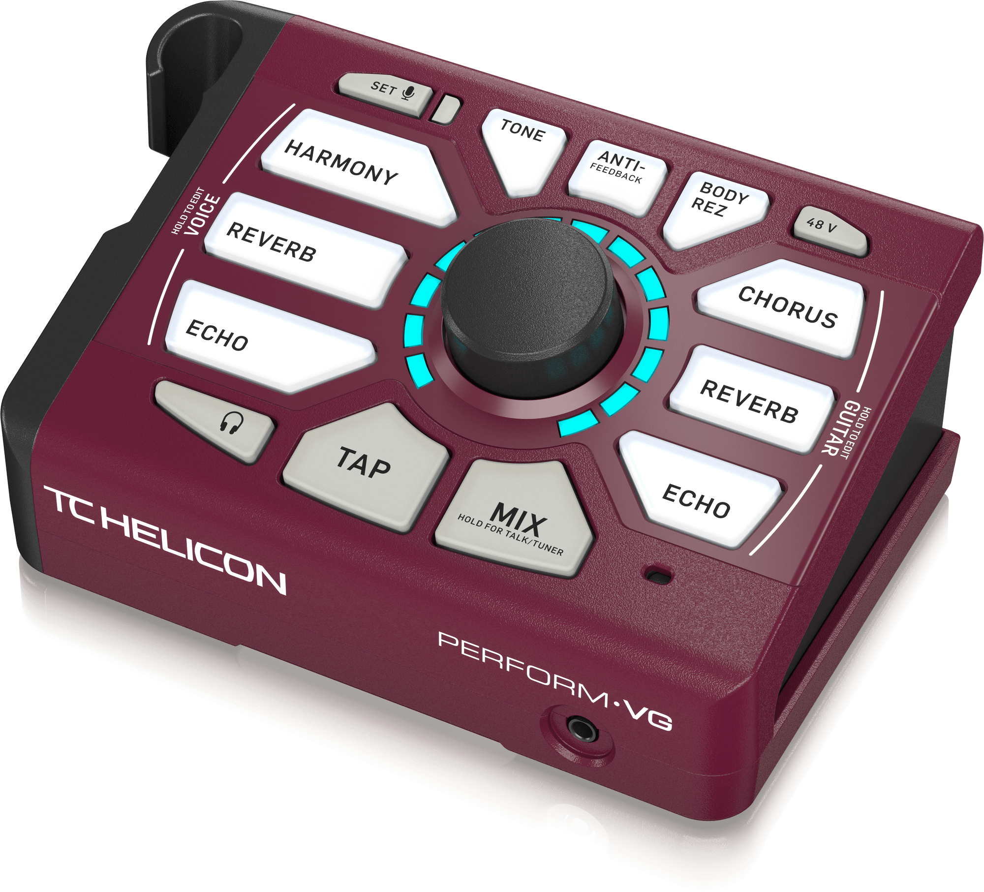 TC Helican PERFORM-VG Ultra-Simple Mic-Stand Mount Vocal and Acoustic Guitar Processor for Solo and Duo Performers