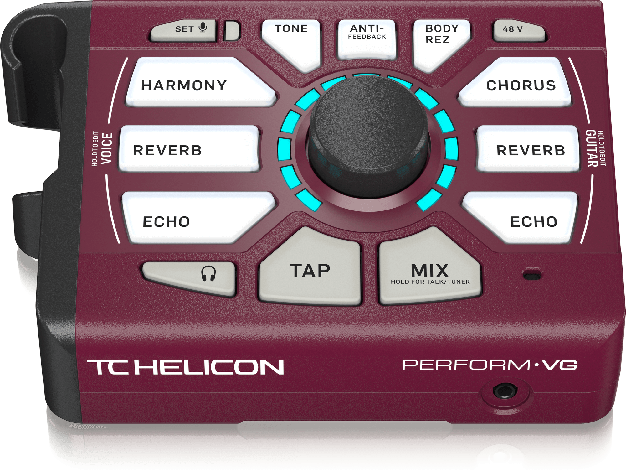 TC Helican PERFORM-VG Ultra-Simple Mic-Stand Mount Vocal and Acoustic Guitar Processor for Solo and Duo Performers