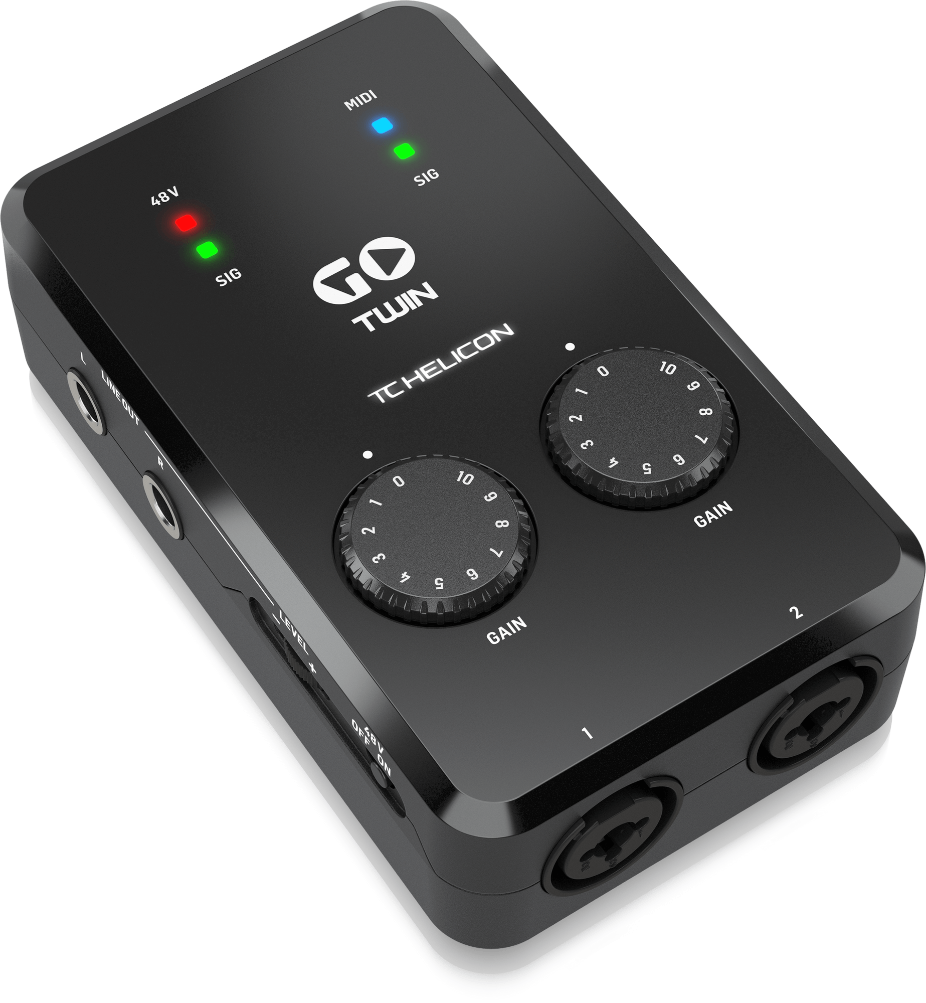 TC Helican Go Twin High-Definition 2-Channel AudioMIDI Interface for Mobile Devices