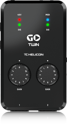 TC Helican Go Twin High-Definition 2-Channel AudioMIDI Interface for Mobile Devices