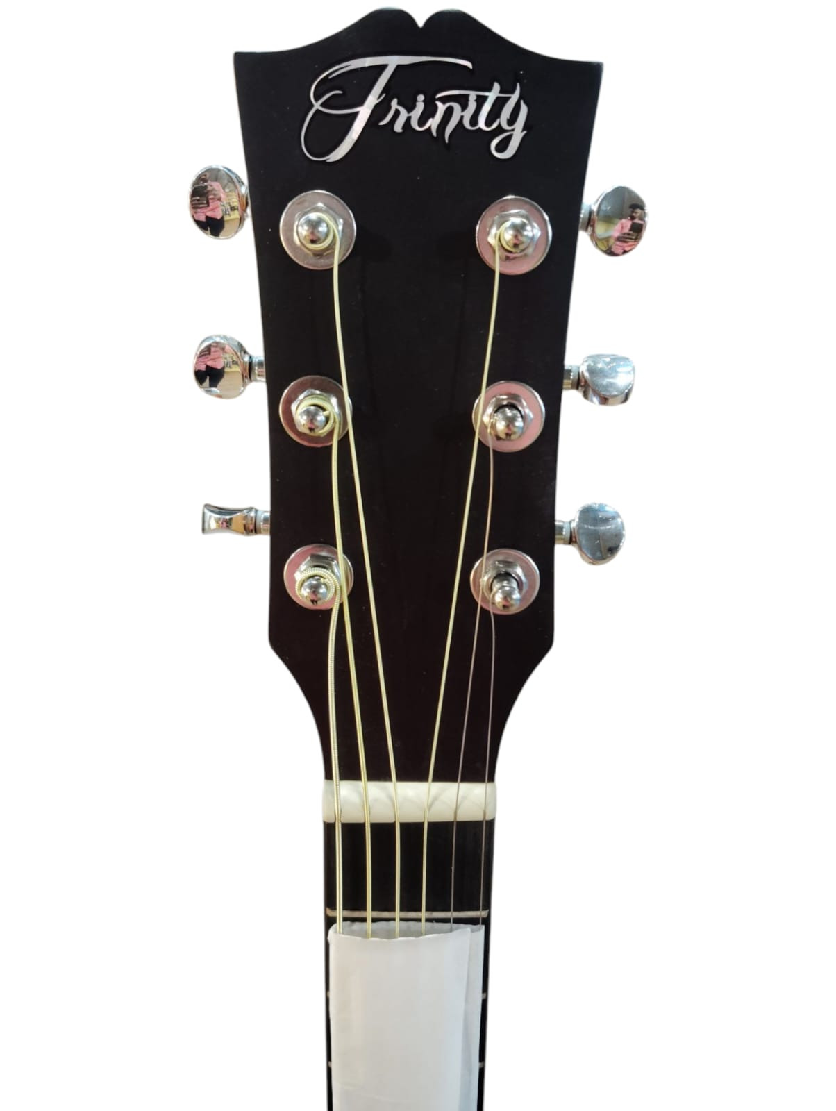 Trinity TNY-3900BK Acoustic Guitar Linden Wood Rosewood Right Hand Orientation Black