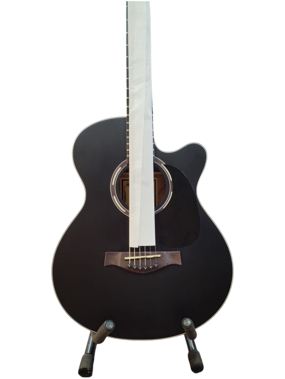 Trinity TNY-3900BK Acoustic Guitar Linden Wood Rosewood Right Hand Orientation Black