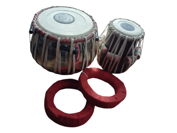 Steel Tabla Jodi Set With Hammer Carry bag and Gatta
