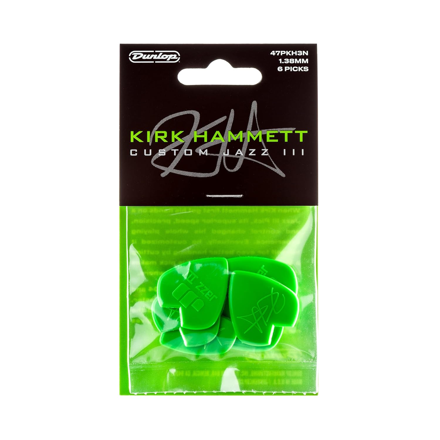 Dunlop Guitar Pick KHAMMETT Jazz 6 PK