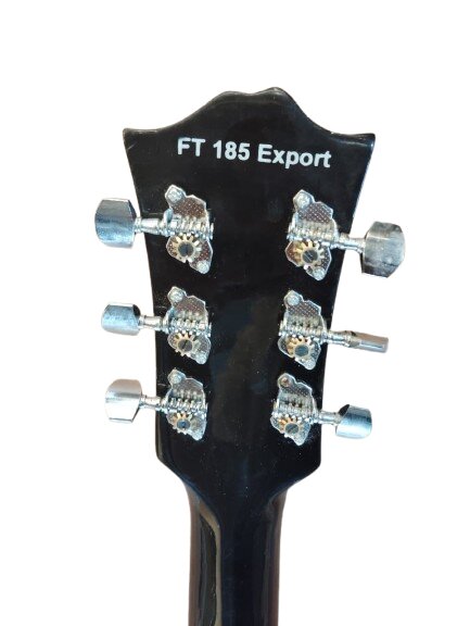 Hobmer 185 Export Semi acoustic Guitar 40  Black With Case