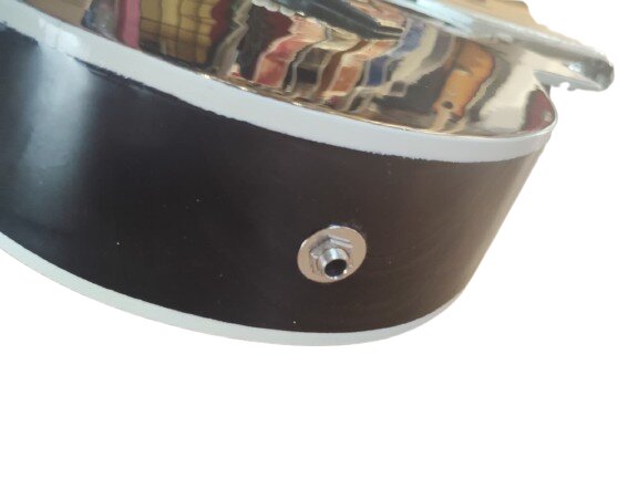 Hobmer 185 Export Semi acoustic Guitar 40  Black With Case