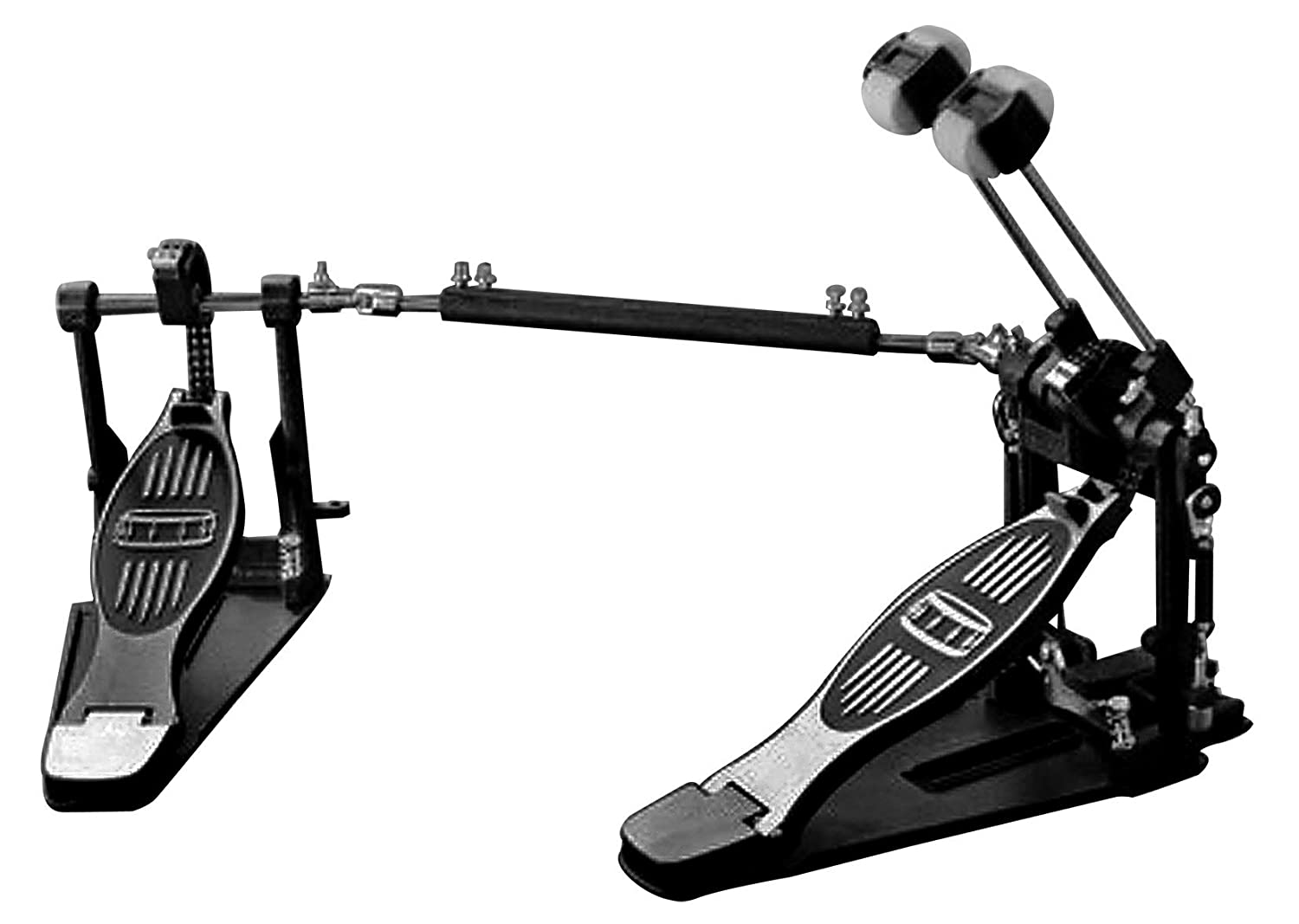 SoundX K-02 Twin Kick Pedal Black and Silver