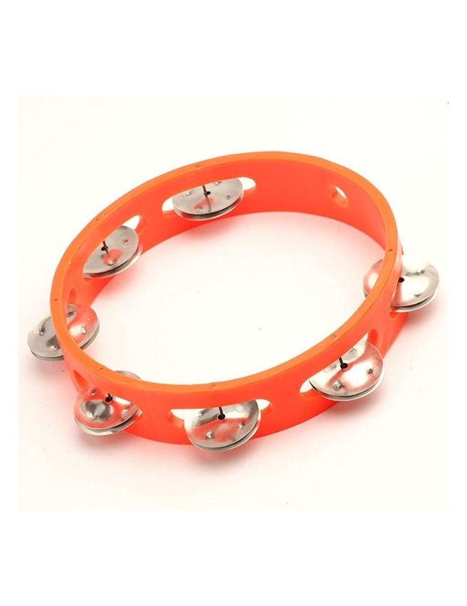 Music Manchester Hand Percussion Cymbals Jhika Khanjari Junjuna Round Steel Jingle set Indian Musical Instrument