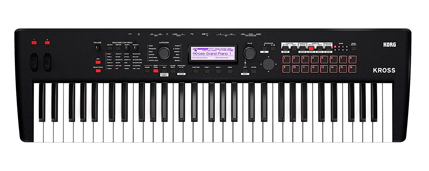 KORG Synthesizer KROSS 2-61-MB Dark Blue