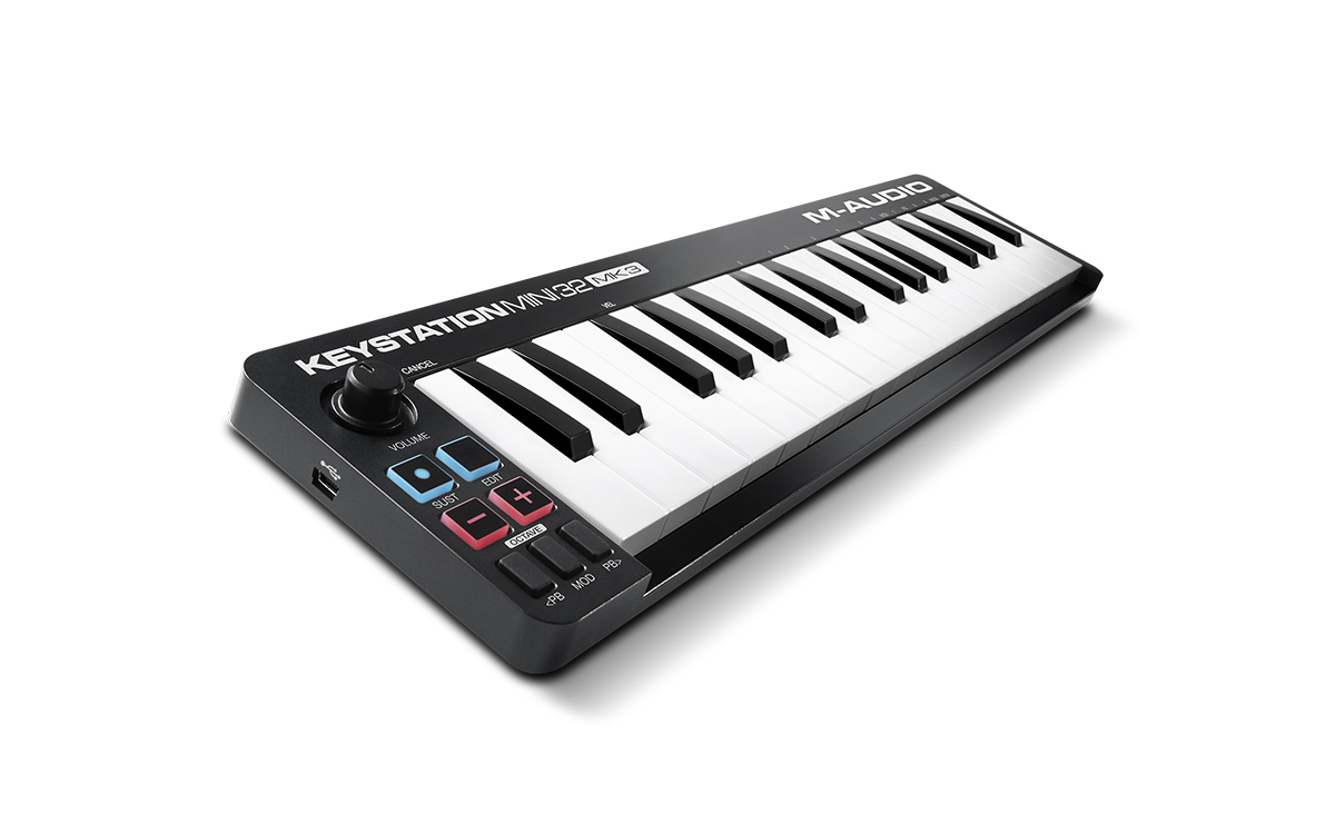 M- Audio Keystation Mini 32 MK3 Ultra Portable Mini USB MIDI Keyboard Controller