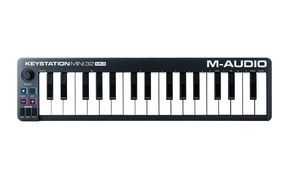 M- Audio Keystation Mini 32 MK3 Ultra Portable Mini USB MIDI Keyboard Controller