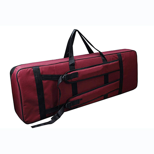 Keyboard and Piano CaseCoverBackpack For Roland EX-30 61-Keys Heavy Padded Lightweight Bag with Front PocketFull Red