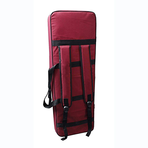 Keyboard and Piano CaseCoverBackpack For Roland EX-30 61-Keys Heavy Padded Lightweight Bag with Front PocketFull Red