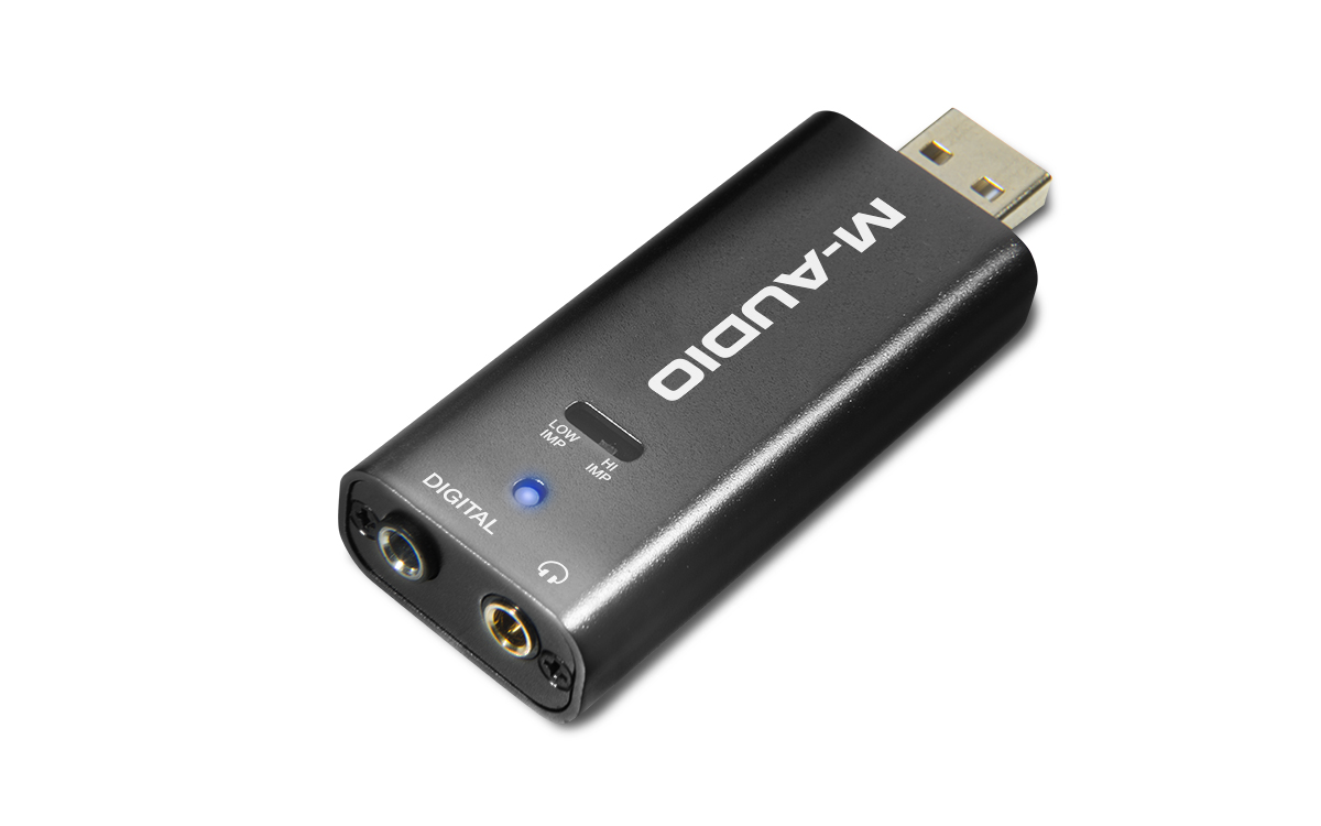 M-Audio Micro DAC Portable Digital-to-Analog Converter with Analog Coaxial Digital Outputs