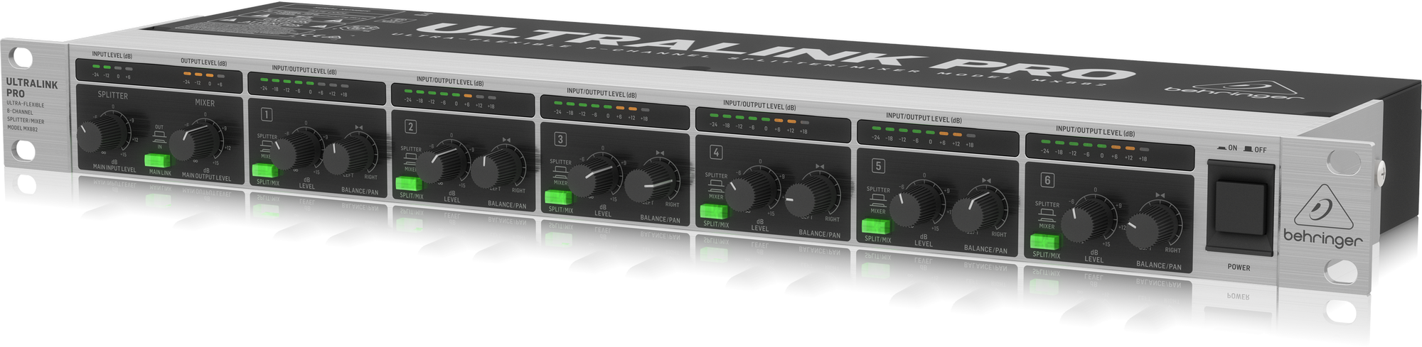 Behringer ULTRALINK PRO MX882 V2 Ultra-Flexible 8-Channel SplitterMixer