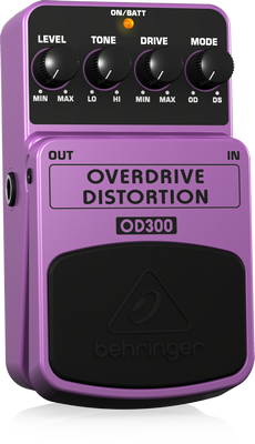 Behringer OD300 2-Mode OverdriveDistortion Effects Pedal