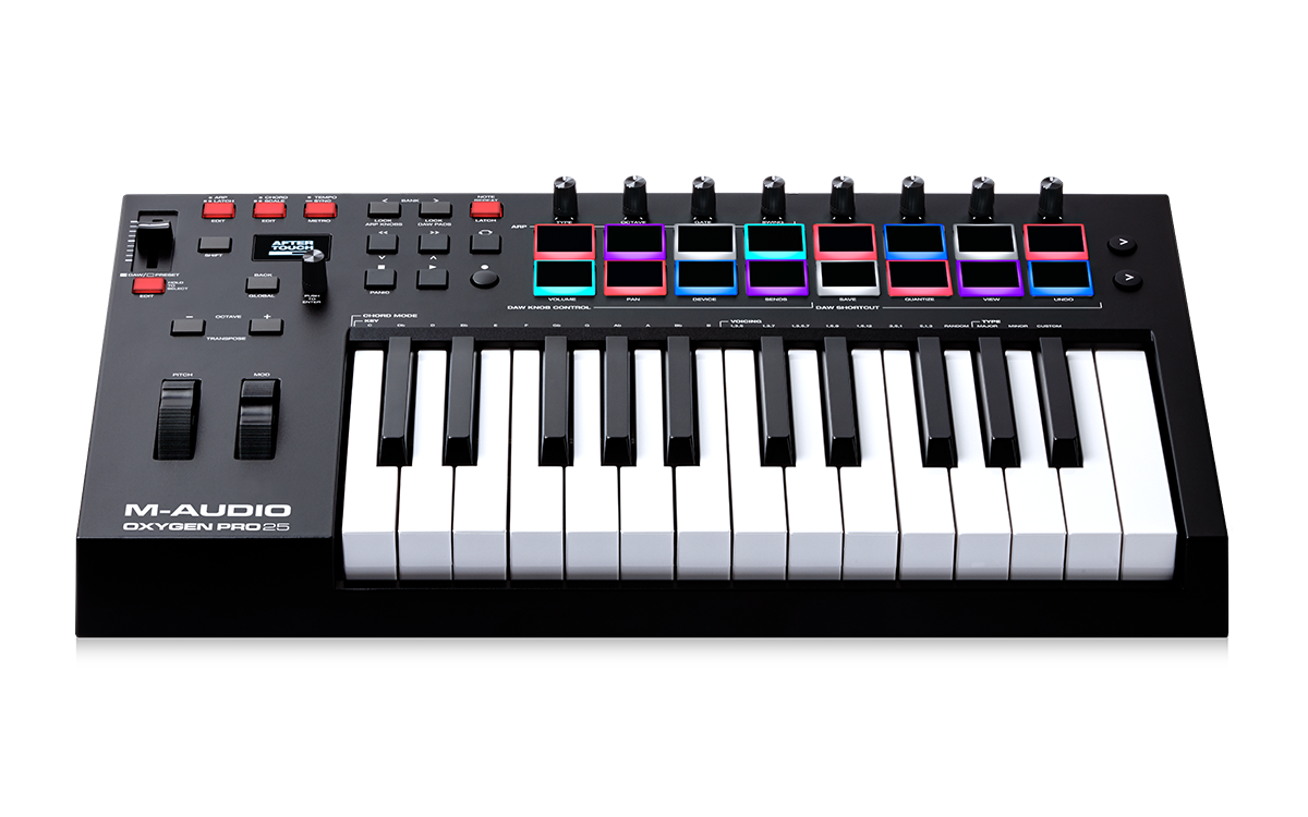 M-Audio Oxygen Pro 25 Powerful 25-key USB powered MIDI controller with Smart Controls and Auto-mapping