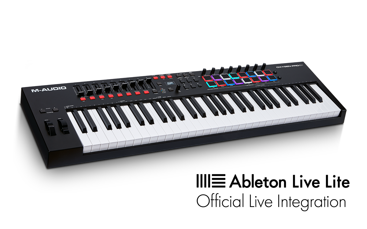 M-Audio Oxygen Pro 61 Powerful 61-key USB powered MIDI controller with Smart Controls and Auto-mapping