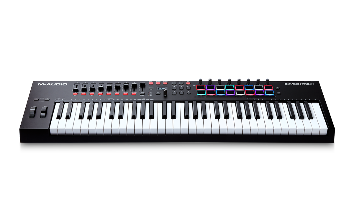 M-Audio Oxygen Pro 61 Powerful 61-key USB powered MIDI controller with Smart Controls and Auto-mapping