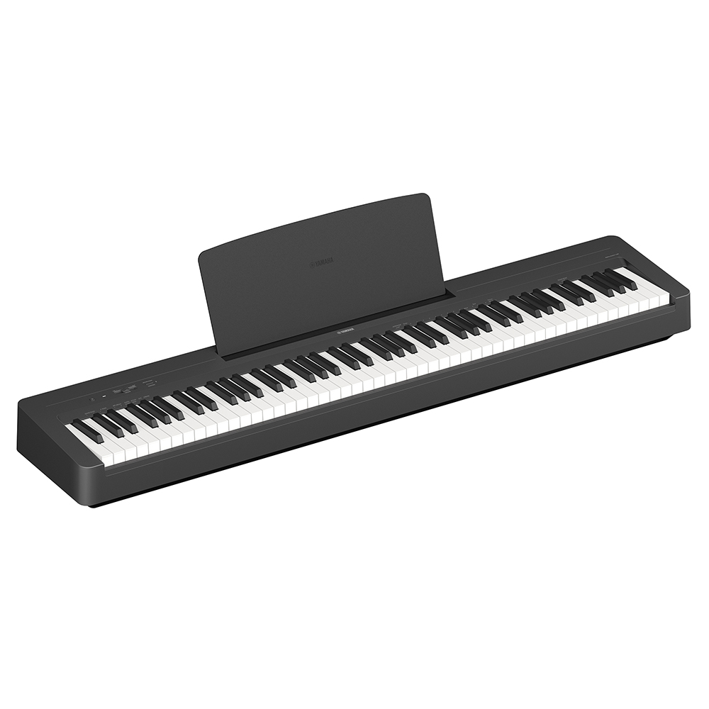 Yamaha P-145BT Digital Piano 88 Keys Black Built-in Bluetooth Audio Function Compact Lightweight Design Realistic Touch Sound for Practice Performance