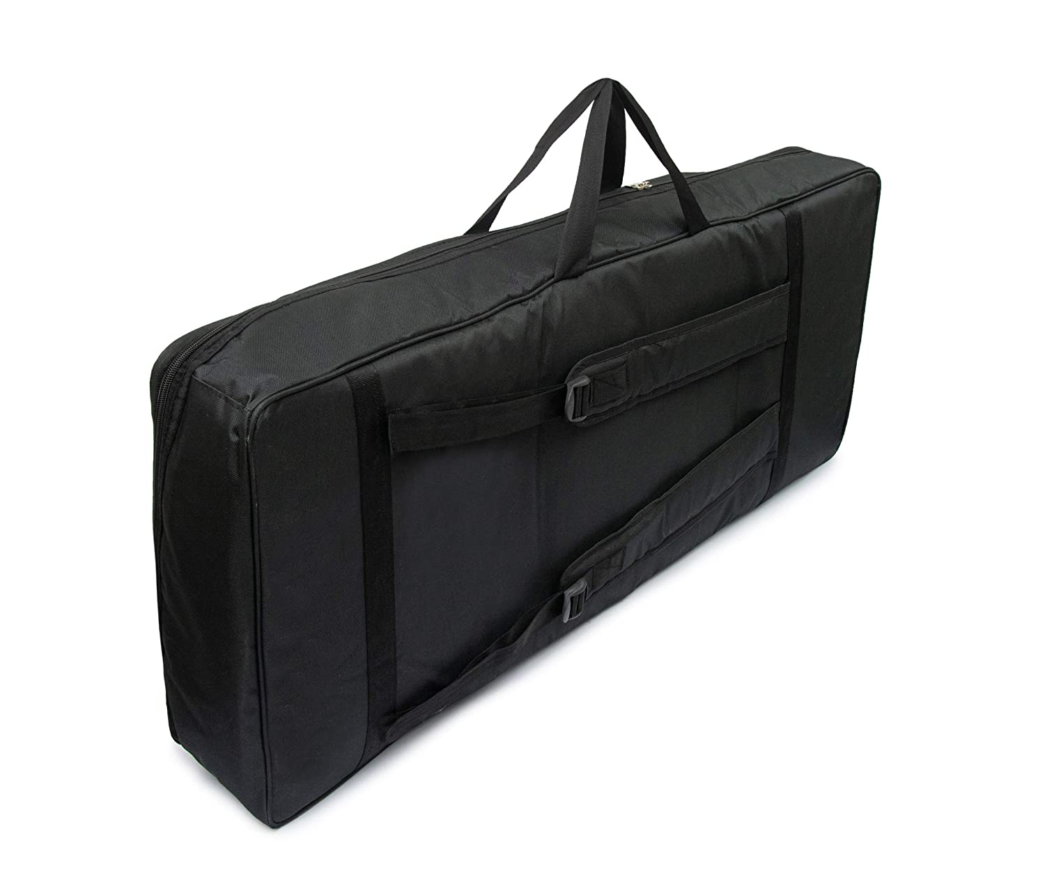 Padded Quality Keyboard Bag With Heavy Duty Keyboard Stand Red and Dust Cover Headphone Jack to Jack Cable for Yamaha PSR I500 I400 463 373 Keyboards