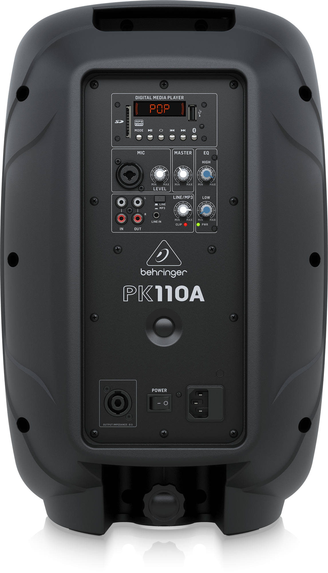 Behringer PK110A  Active 320W 10 PA Speaker System with Built-In Media Player Bluetooth Receiver and Integrated Mixer