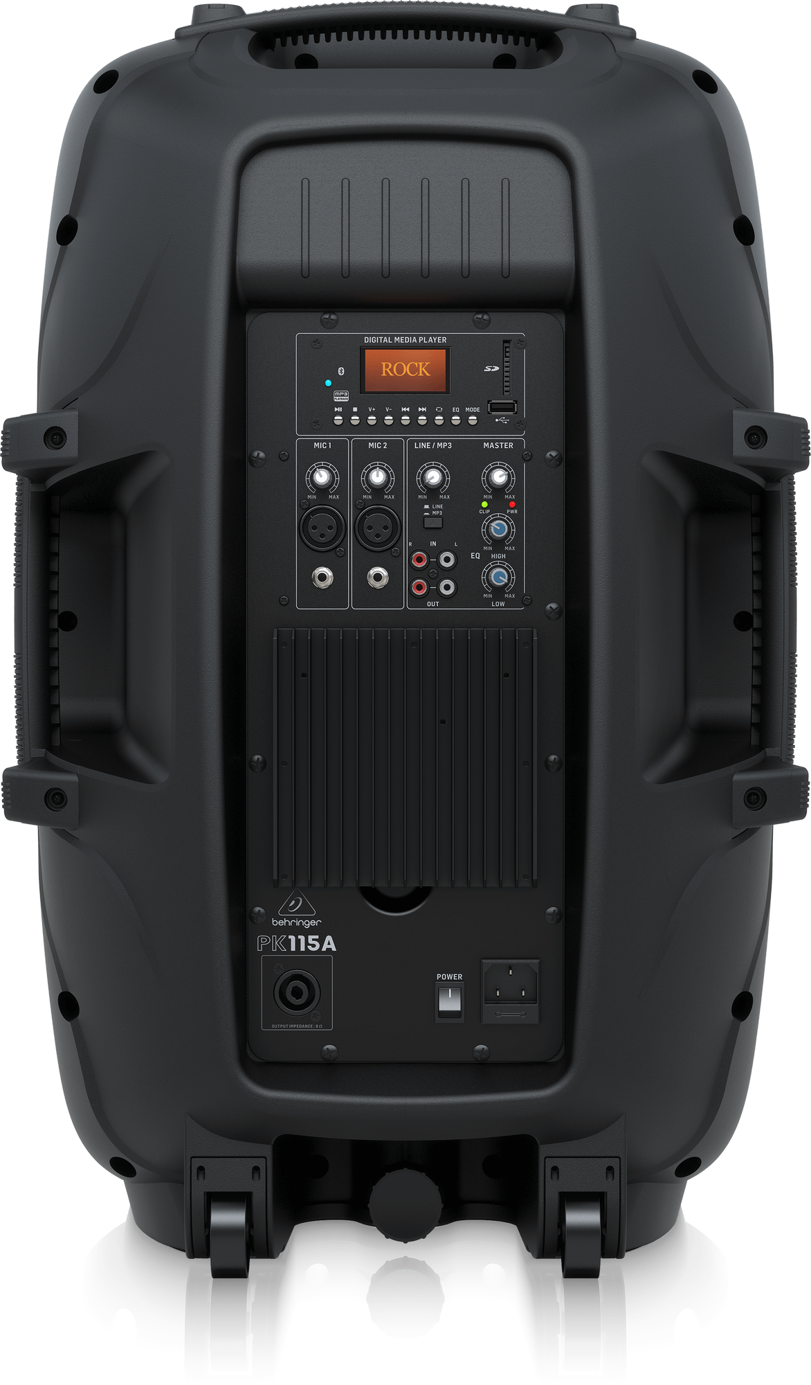 Behringer PK115A  Active 800W 15 PA Speaker System with Built-In Media Player Bluetooth Receiver and Integrated Mixer