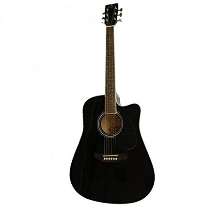 Pluto HW-39C Acoustic Guitar - Black