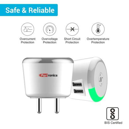 Portronics Adapto 469- 31A Charger with Time Control