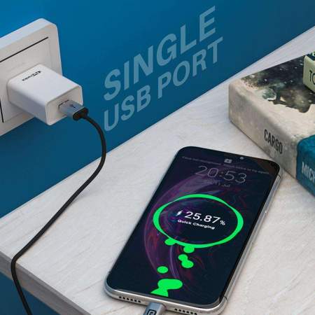 Portronics Adapto 62- 24A Adapter with Single USB Port