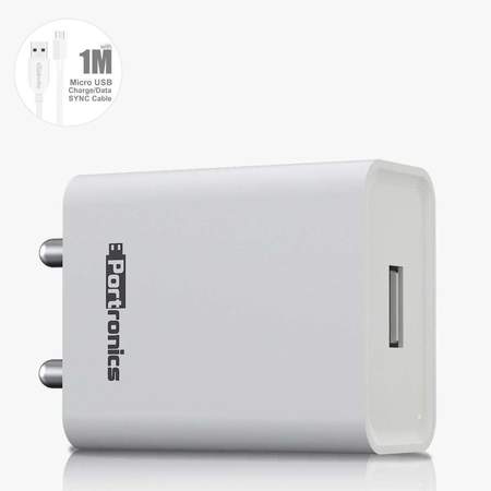 Portronics Adapto 62- 24A Adapter with Single USB Port