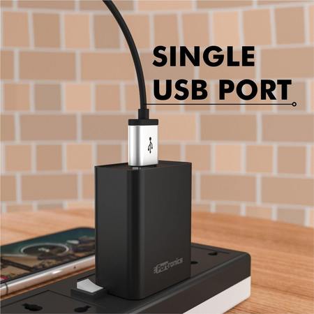 Portronics Adapto 62- 24A Adapter with Single USB Port
