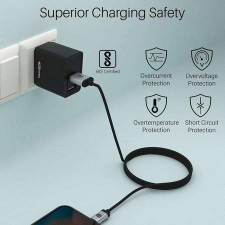 Portronics Adapto 649- 24A Charger with Dual USB Ports