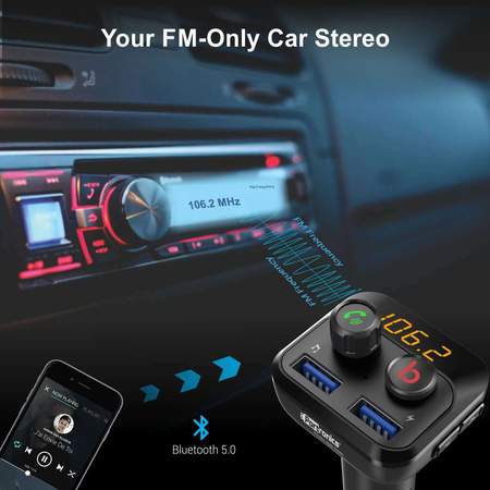 Portronics Auto 10- SMART AUDIO CONNECTOR 34A CAR CHARGER