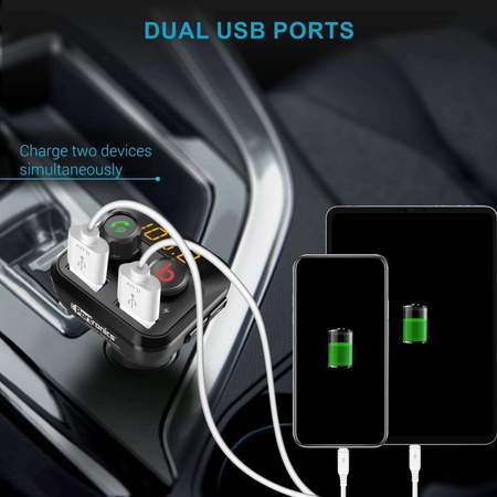 Portronics Auto 10- SMART AUDIO CONNECTOR 34A CAR CHARGER