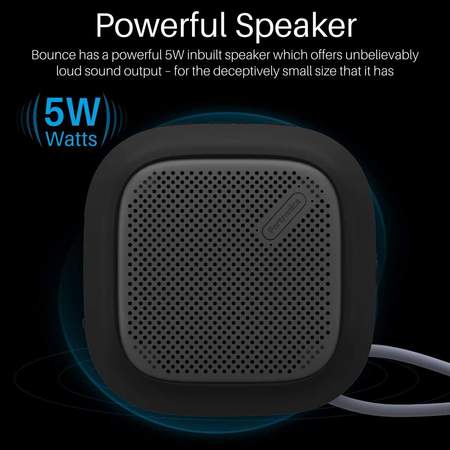Portronics Bounce- Portable Bluetooth Speaker with FM